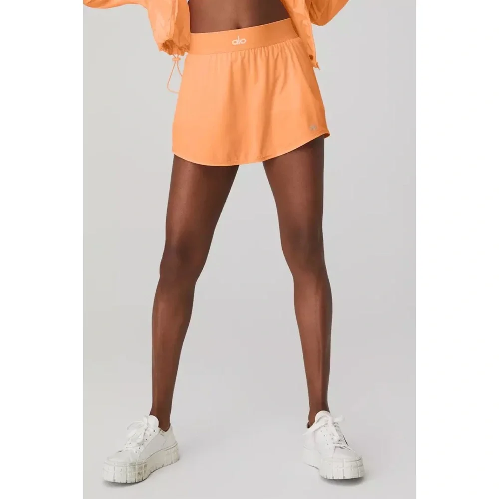 Alo Yoga Match Point Tennis Skirt Cantaloupe S